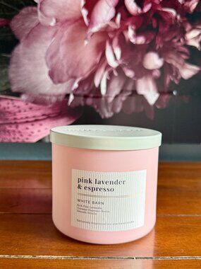 NEW PINK LAVENDER & ESPRESSO 3-Wick Candle Bath & Body Works